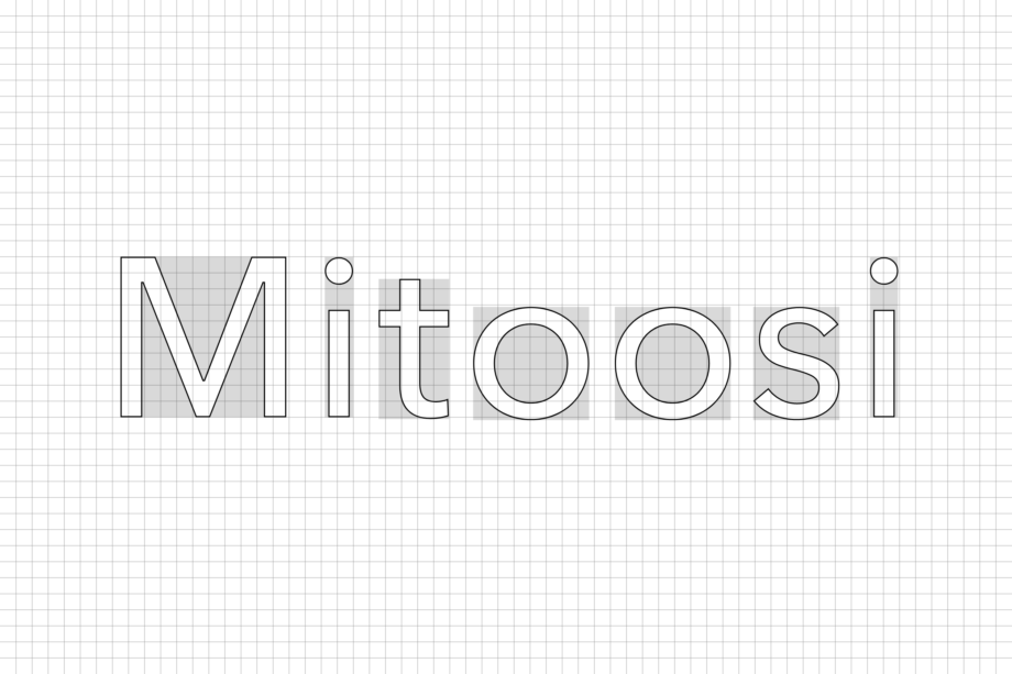 「Mitoosi」ロゴタイプのデザイン画像